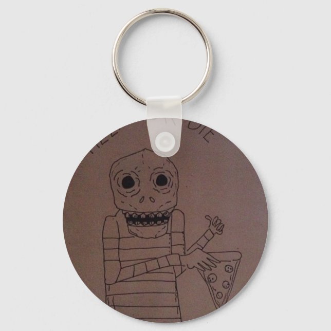 Pizza man nyckelring (Framsida)