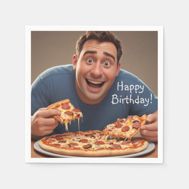 Pizza Man Pappersservett (Framsidan)