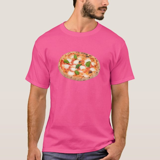 Pizza Margherita Costume Easy Last Minute Hallowee T Shirt (Framsida)
