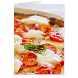 Pizza Margherita Hälsningskort