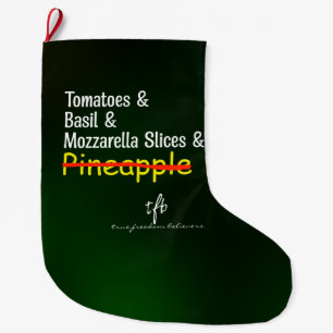 Pizza Margherita W/O Pineapple Stor Julstrumpa