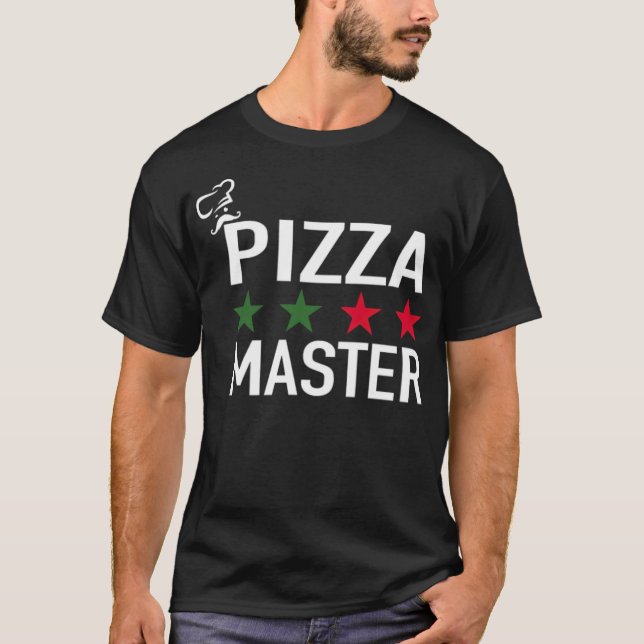 Pizza Master Pizza Chef italiensk bakad mat från p T Shirt (Framsida)