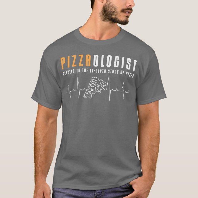 Pizza Mat Pizza Skiva vintage T Shirt (Framsida)