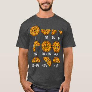 Pizza Math Fraction Italiana Cuisine Food Funny T Shirt