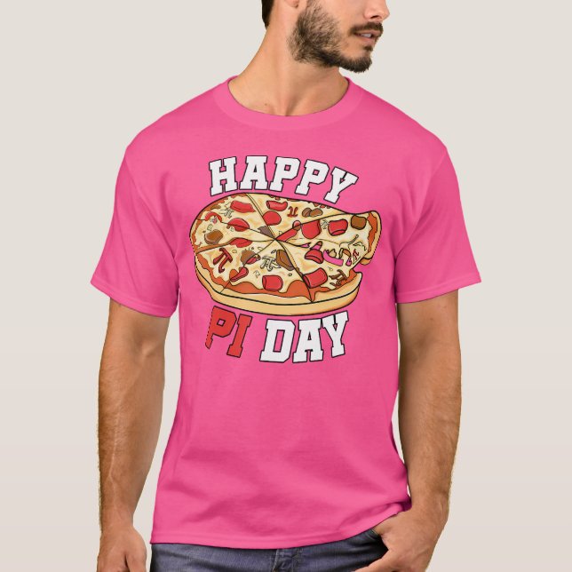 Pizza Mathematics Pi Symbol P lycklig Pi Day Paj D T Shirt (Framsida)