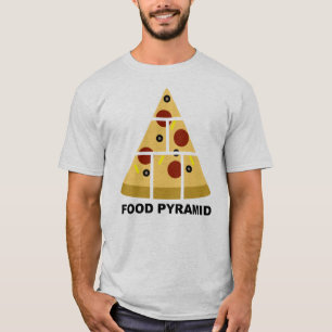 Pizza Matpyramid Rolig T-Shirt