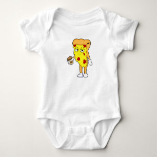 Pizza med Salami Cheese & Coffee T Shirt