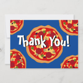 Pizza med toppar-Födelsedagsfest tack för dina kor