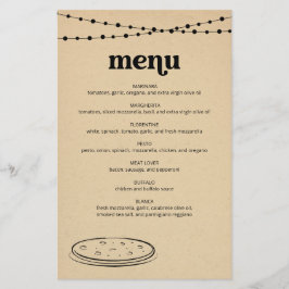 Pizza Menu