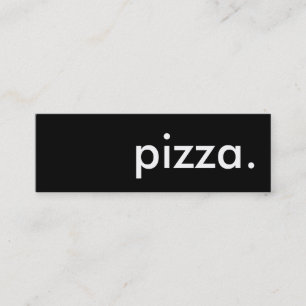 pizza. mini visitkort