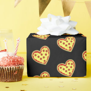 Pizza mitt hjärta presentpapper