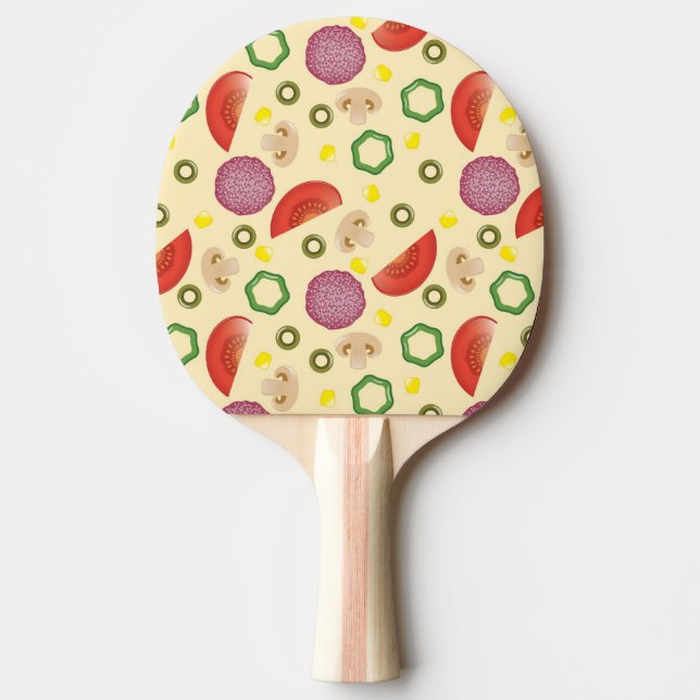 Pizza Mönster 2 Pingisracket (Framsidan)