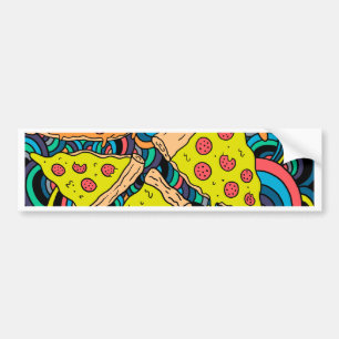 Pizza mönster bildekal