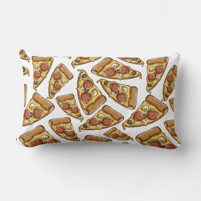 Pizza Mönster dekorativ kudde (Framsida)