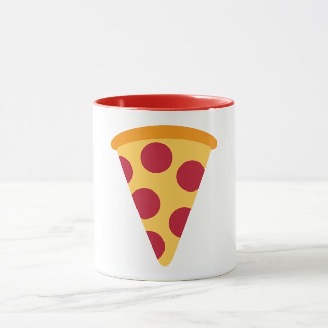 Pizza Mönster Emoji Coffee Mugg (Center)