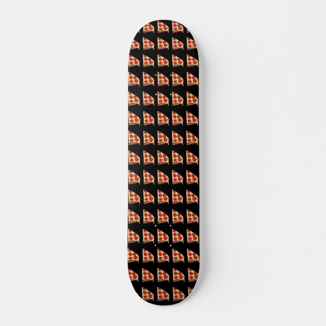 Pizza mönster mini skateboard bräda 18,5 cm (Framsida)