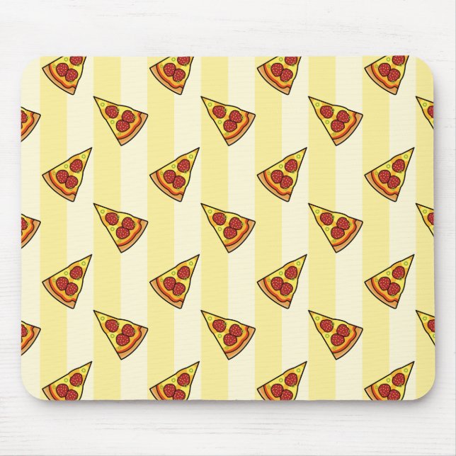 Pizza Mönster Mousepad Musmatta (Framsidan)