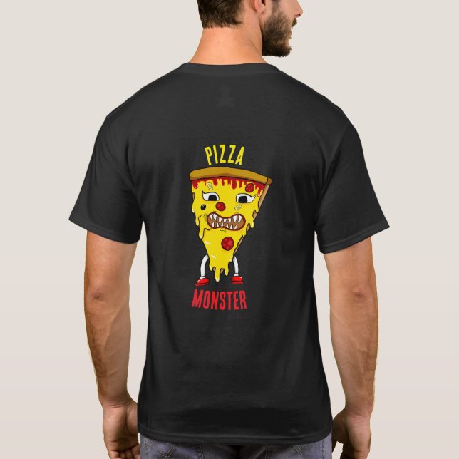 Pizza Monster T Shirt (Baksida)