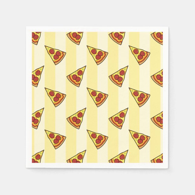 Pizza Mönster Wrapping Papper Pappersservett (Framsidan)