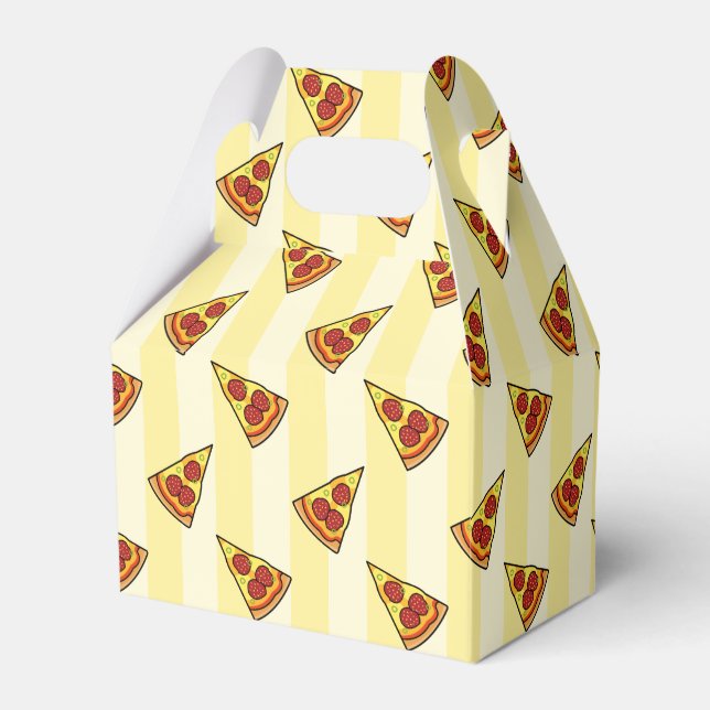 Pizza Mönster Wrapping Papper Presentaskar (Framsidan Sidan)