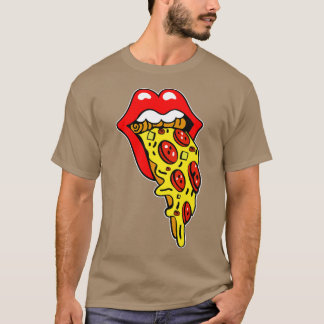 Pizza Mouth Läppar T Shirt