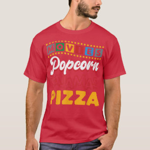 Pizza Movie tittar på Älskare Popcorn T Shirt