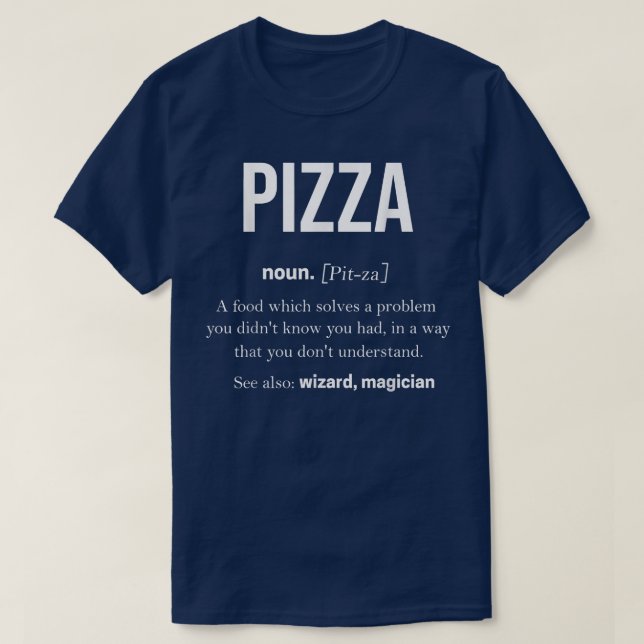 Pizza Mozarella Sauce Chewy italiensk T Shirt (Design framsida)