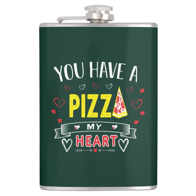 Pizza My Heart Romantic Funny Quote Fickplunta (Framsidan)