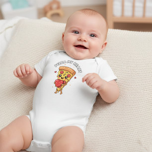 Pizza My Heart Söt Matbaby & Småbarn T Shirt