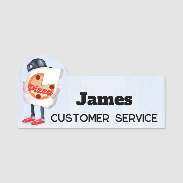 Pizza Namnbricka (Framsida)