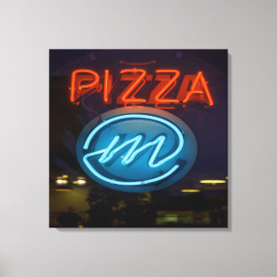 Pizza Neon-tecken Canvastryck