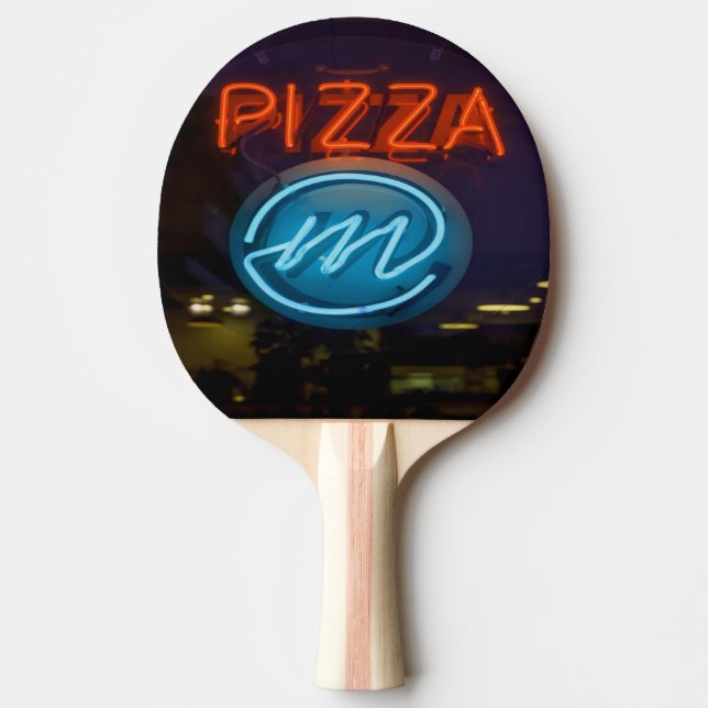 Pizza Neon-tecken Pingisracket (Framsidan)