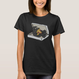 Pizza Newfoundland Hund T Shirt