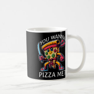 Pizza Ninja Karate Stil Du Vill Pizza Mig Tee Fo Kaffemugg
