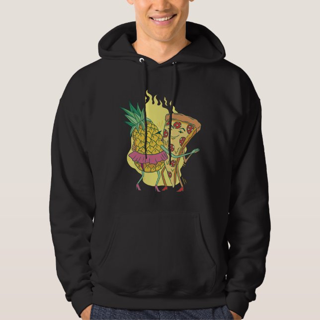 Pizza och ananassapeldoance hoodie (Framsida)