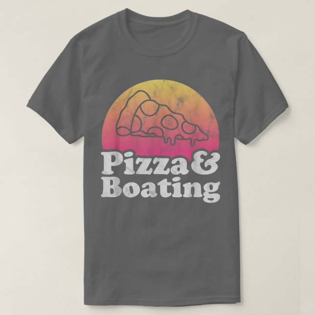 Pizza och Boating T Shirt (Design framsida)