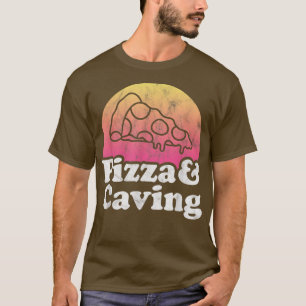 Pizza och Cave eller Caves T Shirt