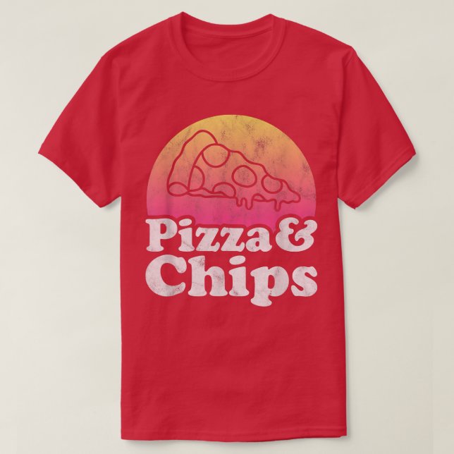 Pizza och Chip T Shirt (Design framsida)