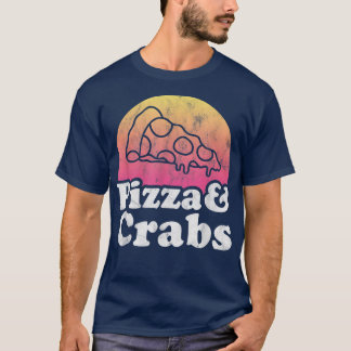 Pizza och Crabs eller Crab T Shirt