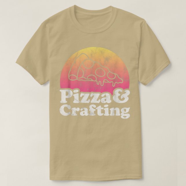 Pizza och Crafts  T Shirt (Design framsida)