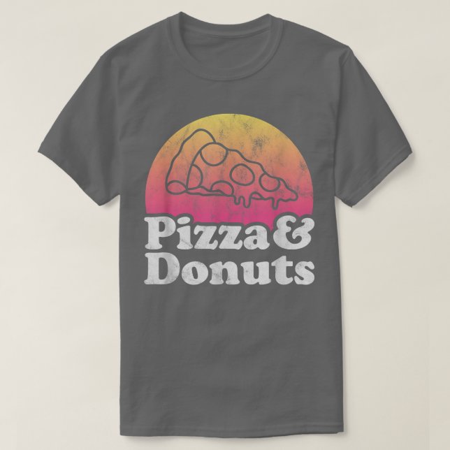 Pizza och Donuts eller Donut T Shirt (Design framsida)