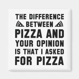 Pizza och er åsikt magnet