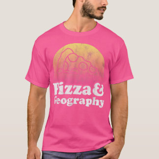 Pizza och Geography eller Geography Teacher T-Shir T Shirt