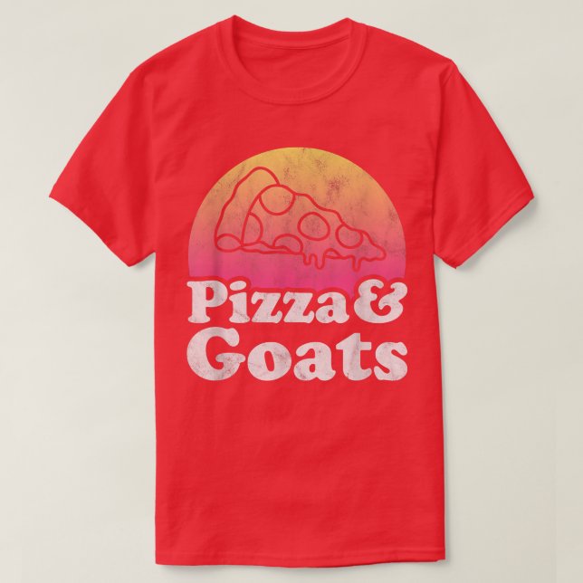 Pizza och getter eller get t shirt (Design framsida)