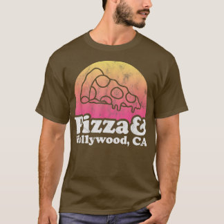 Pizza och Hollywood, CA eller Kalifornien T Shirt
