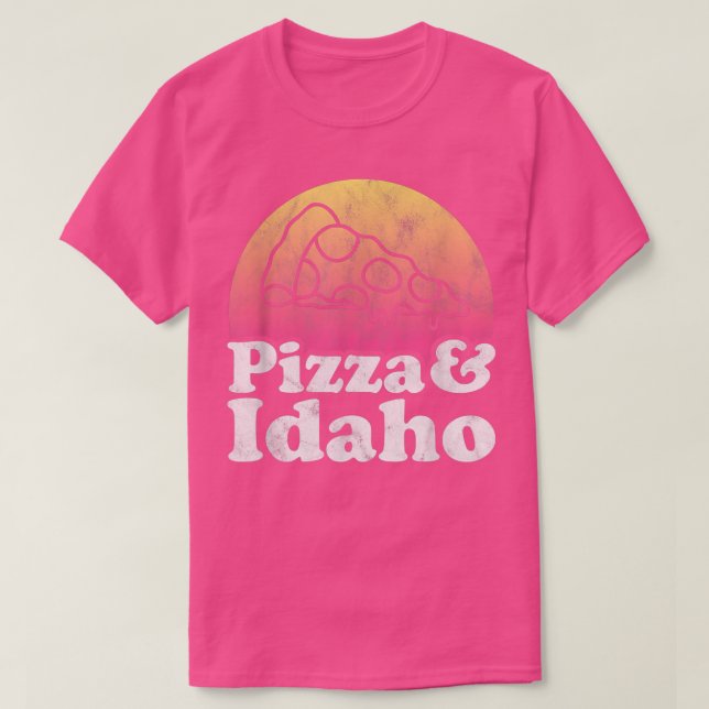 Pizza och Idaho T Shirt (Design framsida)