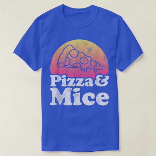 Pizza och möss eller mus t shirt (Design framsida)