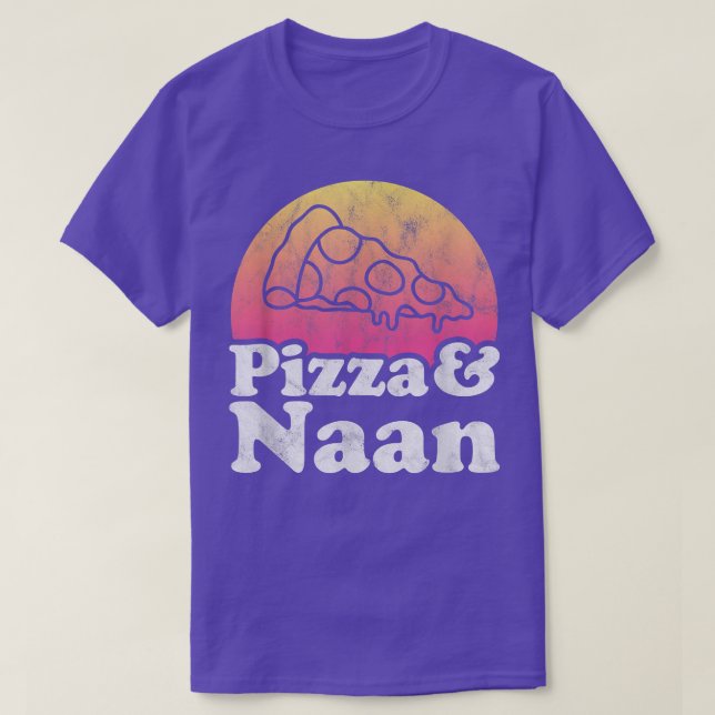 Pizza och Naan Bread T Shirt (Design framsida)