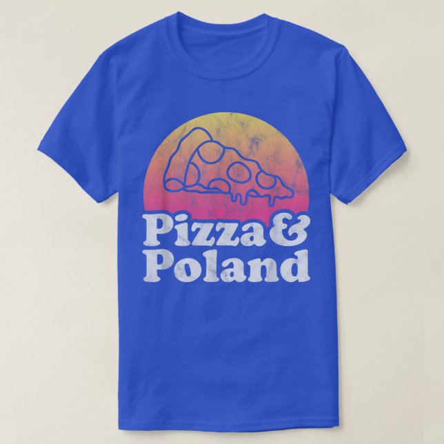 Pizza och Polen  T Shirt (Design framsida)