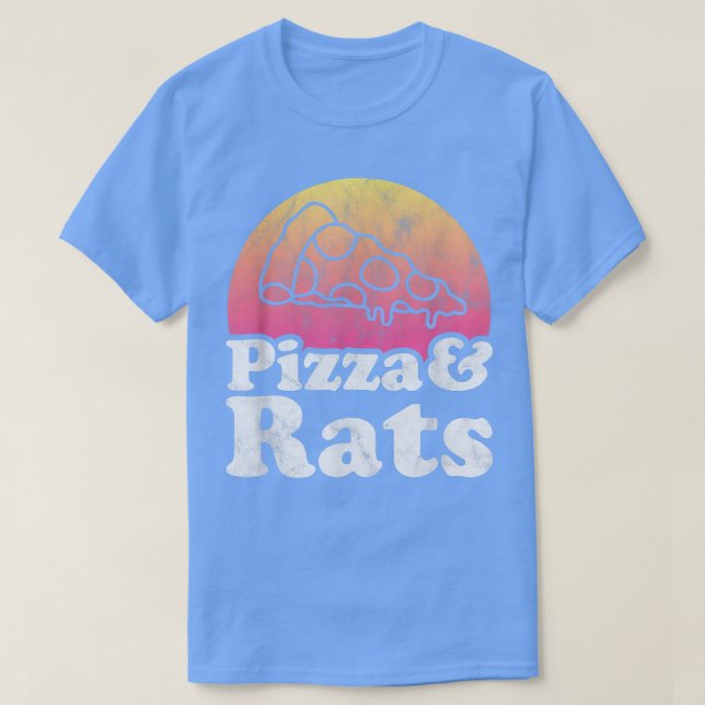 Pizza och Råttor eller Råtta T-Shirt (Design framsida)